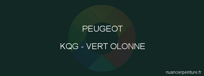 Peinture Peugeot KQG Vert Olonne