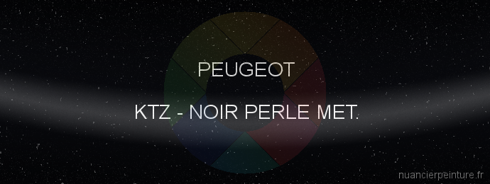 Peinture Peugeot KTZ Noir Perle Met.