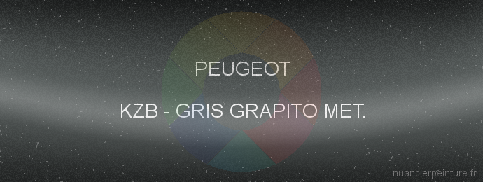 Peinture Peugeot KZB Gris Grapito Met.