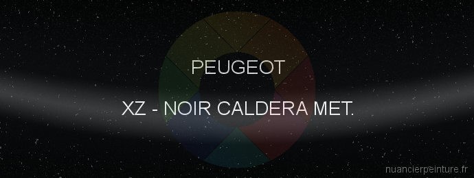 Peinture Peugeot XZ Noir Caldera Met.