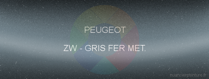 Peinture Peugeot ZW Gris Fer Met.