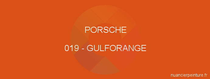 Peinture Porsche 019 Gulforange