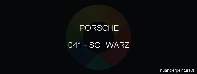 Peinture Porsche 041 Schwarz