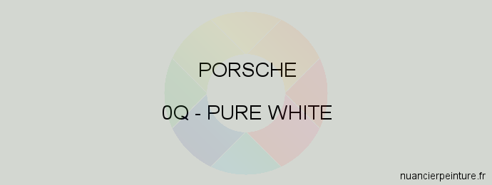 Peinture Porsche 0Q Pure White