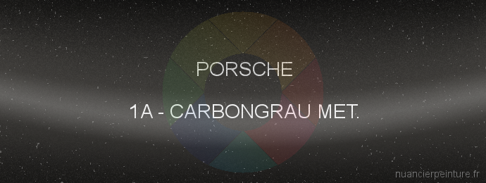 Peinture Porsche 1A Carbongrau Met.