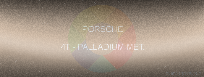 Peinture Porsche 4T Palladium Met.