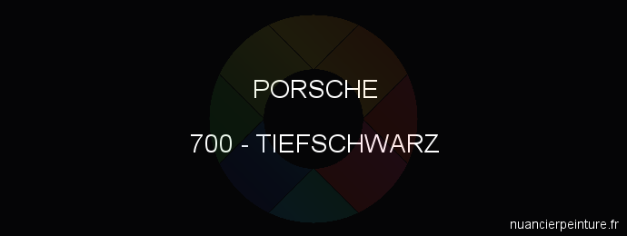 Peinture Porsche 700 Tiefschwarz