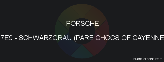 Peinture Porsche 7E9 Schwarzgrau (pare Chocs Of Cayenne