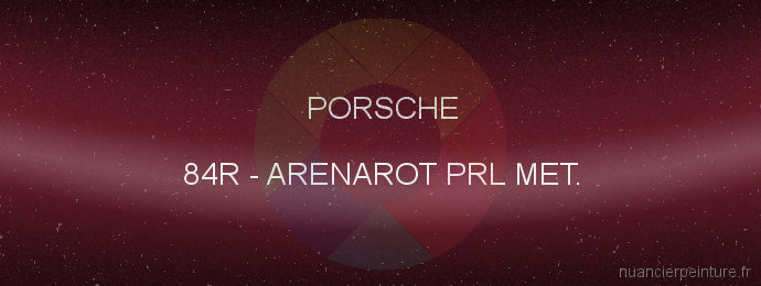 Peinture Porsche 84R Arenarot Prl Met.