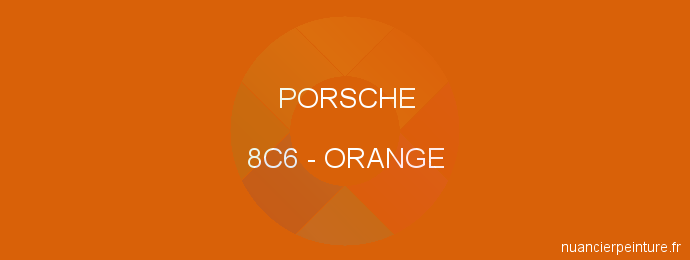 Peinture Porsche 8C6 Orange