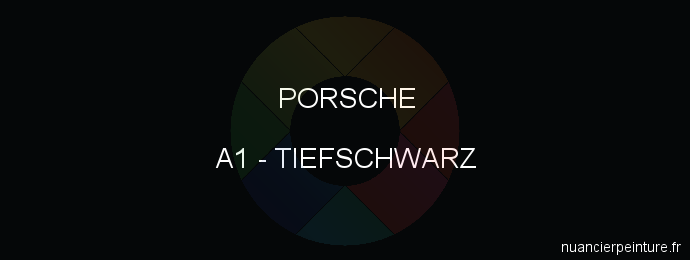 Peinture Porsche A1 Tiefschwarz