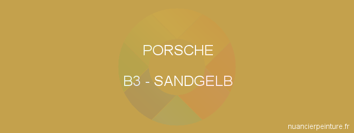 Peinture Porsche B3 Sandgelb