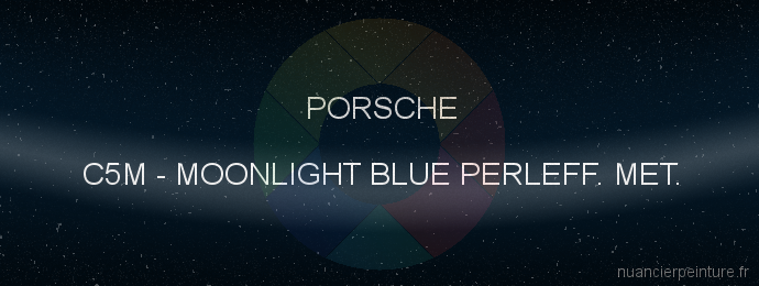 Peinture Porsche C5M Moonlight Blue Perleff. Met.