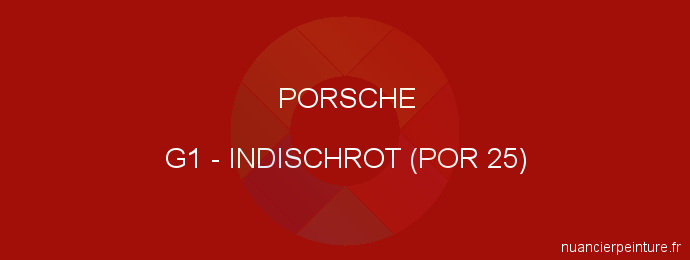 Peinture Porsche G1 Indischrot (por 25)