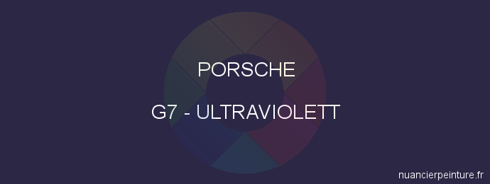 Peinture Porsche G7 Ultraviolett
