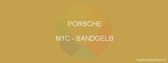 Peinture Porsche M1C Sandgelb