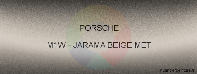 Peinture Porsche M1W Jarama Beige Met.