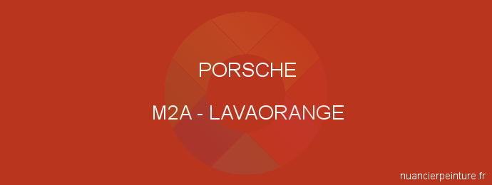 Peinture Porsche M2A Lavaorange