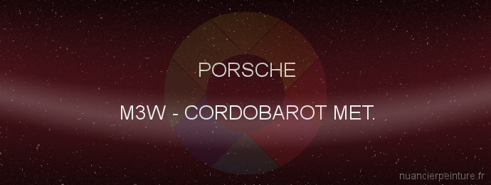 Peinture Porsche M3W Cordobarot Met.
