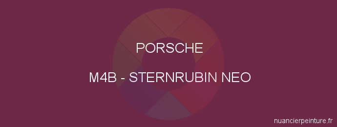 Peinture Porsche M4B Sternrubin Neo