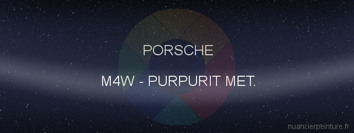 Peinture Porsche M4W Purpurit Met.