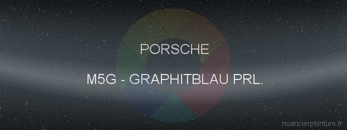 Peinture Porsche M5G Graphitblau Prl.