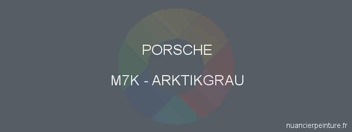 Peinture Porsche M7K Arktikgrau