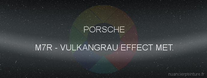 Peinture Porsche M7R Vulkangrau Effect Met.