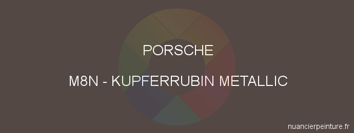 Peinture Porsche M8N Kupferrubin Metallic