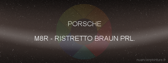 Peinture Porsche M8R Ristretto Braun Prl.