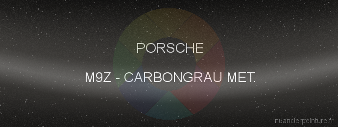 Peinture Porsche M9Z Carbongrau Met.