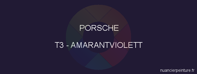 Peinture Porsche T3 Amarantviolett