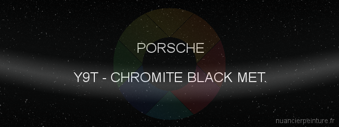 Peinture Porsche Y9T Chromite Black Met.