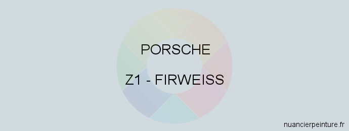 Peinture Porsche Z1 Firweiss