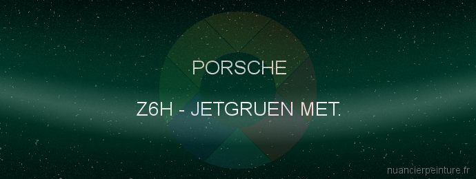 Peinture Porsche Z6H Jetgruen Met.