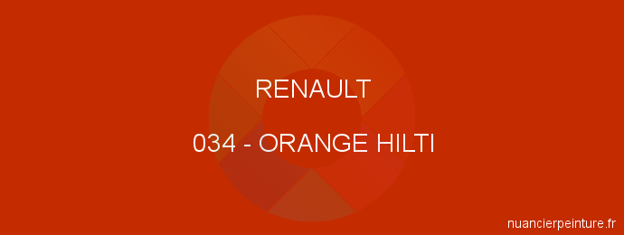 Peinture Renault 034 Orange Hilti