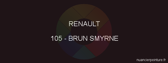 Peinture Renault 105 Brun Smyrne
