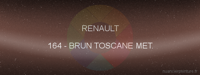 Peinture Renault 164 Brun Toscane Met.