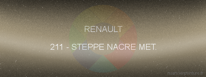 Peinture Renault 211 Steppe Nacre Met.