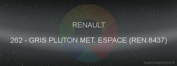 Peinture Renault 262 Gris Pluton Met. Espace (ren.8437)