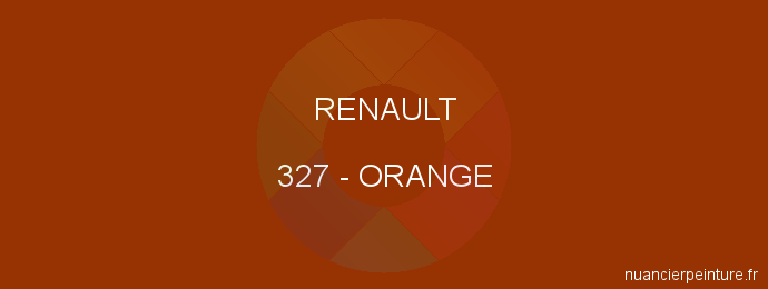 Peinture Renault 327 Orange