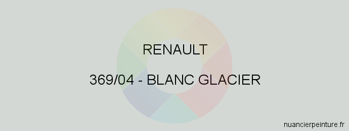 Peinture Renault 369/04 Blanc Glacier