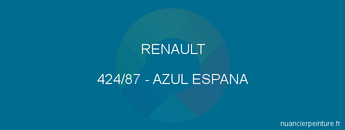 Peinture Renault 424/87 Azul Espana