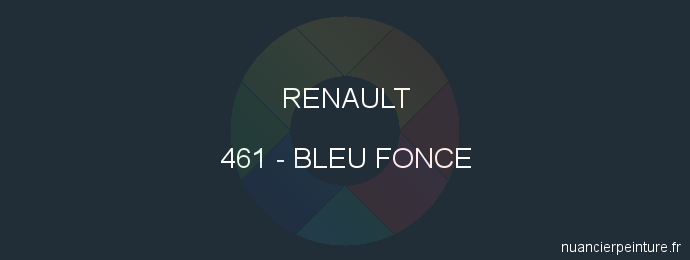 Peinture Renault 461 Bleu Fonce