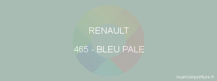 Peinture Renault 465 Bleu Pale