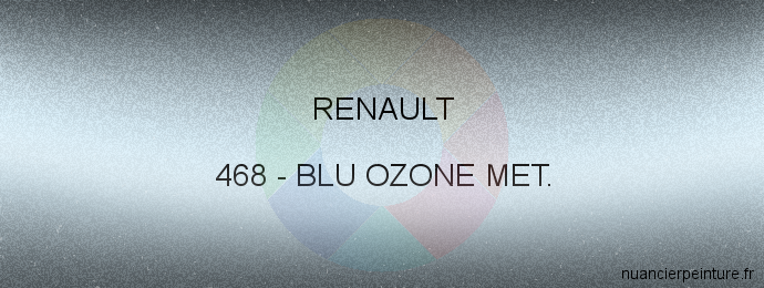 Peinture Renault 468 Blu Ozone Met.