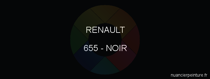 Peinture Renault 655 Noir