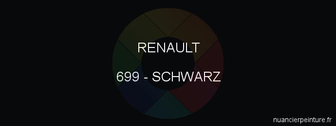 Peinture Renault 699 Schwarz