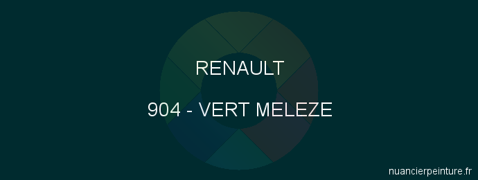 Peinture Renault 904 Vert Meleze