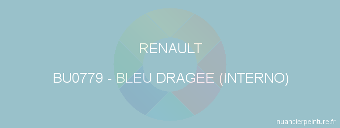 Peinture Renault BU0779 Bleu Dragee (interno)